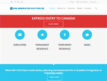 Tablet Screenshot of dawimmigration.com